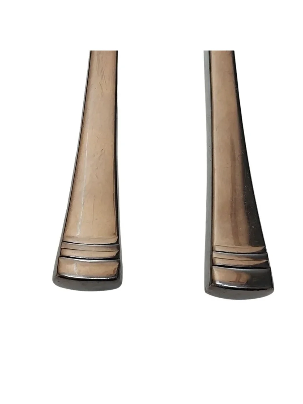 Set of 2 Lenox Federal Platnium 18/10 Stainless Steel Butter Knives Flatware